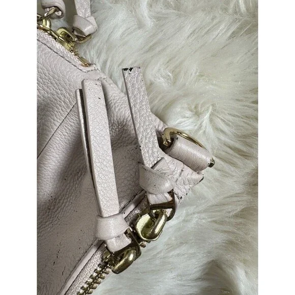 Tory Burch Purse Ivy Slouchy Satchel Bedrock Leather Expandable Bag -Miss STRAP - Picture 12 of 16